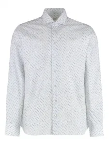 Рубашка из хлопка с набивным рисунком BORRIELLO NAPOLI, белый
