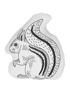 Декоративная подушка Beliani Deko KOLKATA, белый/черный