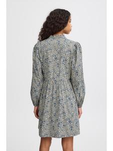 Платье IHQWISSA, стандартного кроя, в цвете Blue Mirage Flower (aop) ICHI