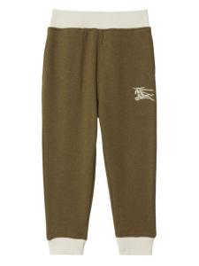 Burberry Kids спортивные брюки Equestrian Knight, зеленый