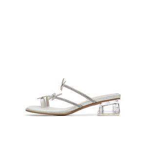 DAPHNE Серебряные противоскользящие шлепанцы для женщин, цвет Silver