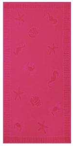 Пляжное полотенце Zollner 00000039, 100x1x200 см, розовый