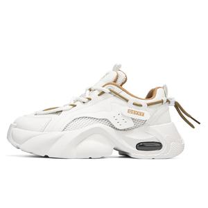 Sportful Скользоустойчивые износостойкие дышащие низкие повседневные туфли для мужчин с эффектом увеличения роста белый хаки, цвет White Khaki