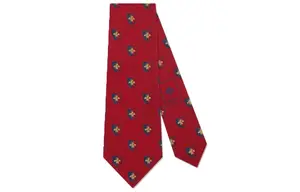 Галстук мужской Gucci с принтом, красный