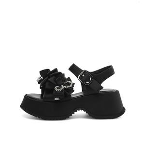 Женские сандалии на одной застежке Rosa Bianca, черный