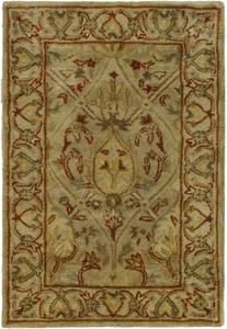 Ковер SAFAVIEH, 61 x 92 см, Persian Legend Collection, Moss & Beige, ручной работы из традиционной шерсти, идеально подходит для помещений с высокой проходимостью: прихожая, гостиная, спальня (PL819G)