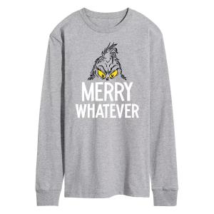 Мужская футболка Dr. Seuss Grinch Merry What с длинными рукавами Licensed Character