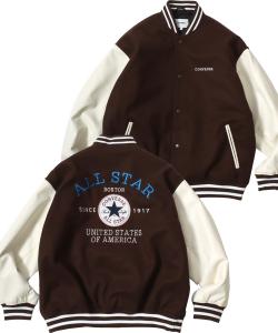 Мужская куртка Converse Stadium Jacket, свободного кроя, из искусственного хлопка (под меланж), унисекс.