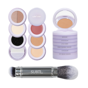 Многофункциональный набор для макияжа лица 6-в-1 с двусторонней кистью для лица SUBTL. Beauty, 003N (Fair-light with neutral undertones)