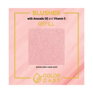 Веганские перламутровые румяна - сменный блок - 01, 8 г Color Care Cool pink, цвет 01 cool pink