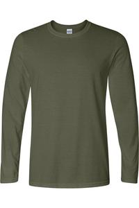Футболка с длинным рукавом Gildan Softstyle, хаки