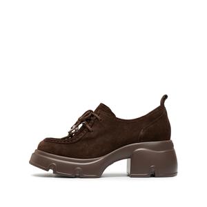 Повседневные туфли женские цвета карамель кофе Staccato, Caramel Coffee