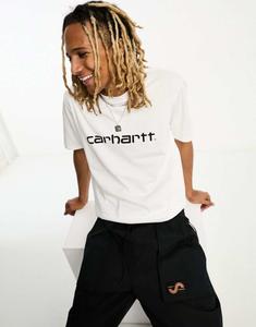 Белая футболка с надписью Carhartt WIP