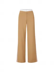 Широкие брюки Veronica Beard, бежевый