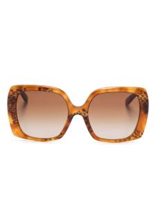 Dolce & Gabbana Eyewear солнцезащитные очки в массивной оправе, коричневый
