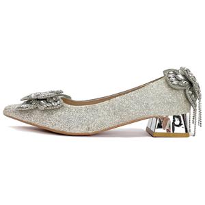 Туфли на высоком каблуке, женские, серебристые BINGO DUCK, Silver