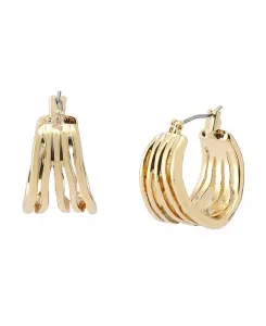 Скульптурные многорядные серьги-хагге Robert Lee Morris Soho, gold