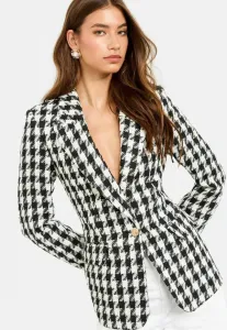 Короткое пальто стандартного кроя Lipsy, Black And White Houndstooth