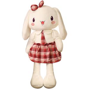 Плюшевая кукла JK Skirt Rabbit Doll высотой 50см/60см/80см/100см Mocha duck, красный