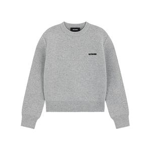 Джемпер с вышитым логотипом WE11DONE, серый