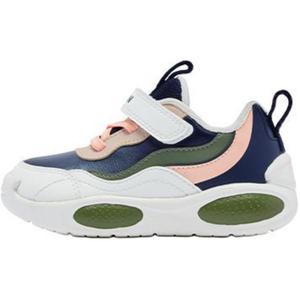 QIAODAN Низкие противоскользящие износостойкие детские туфли белого и синего цвета для младенцев и малышей