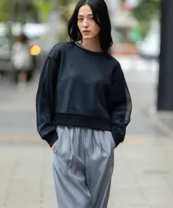 Двусторонний сетчатый пуловер