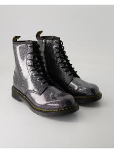 Ботинки на шнуровке серебристого цвета Dr. Martens