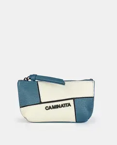 Кошелек из разноцветного денима Caminatta, синий