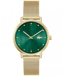 Женские часы Crocorigin с кварцевым золотистым браслетом из нержавеющей стали, 35 мм Lacoste, золото