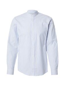 Lindbergh Рубашка на пуговицах Regular fit 'Manderin' в светло-голубом цвете