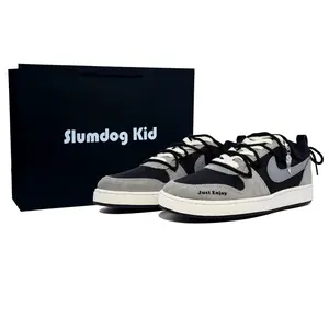 Nike Court Borough устойчивые к истиранию низкие скейтборд кроссовки Unisex Black Gray