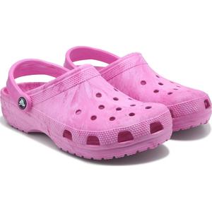 Сабо Crocs с водянистым мраморным узором, watercolor pink