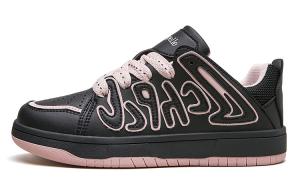 Высокие, износостойкие, легкие и дышащие низкие скейтерские кроссовки женские La Chapelle, бежево-розово-красные