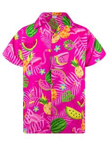 Рубашка King Kameha Flamingo Melon, розовый