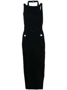 Dion Lee платье миди с вырезами, черный