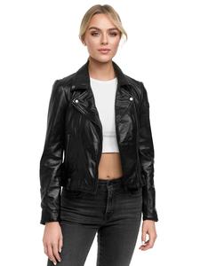 Кожаная куртка Tazzio, черный