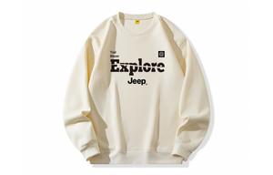 Свитшот Unisex Crew Neck Moderate Regular Jeep, бежевый желтый