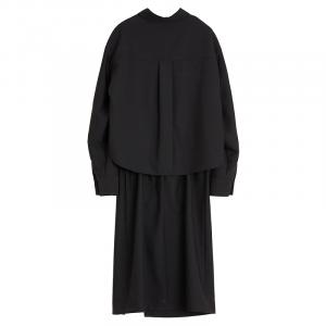 Женское платье с длинными рукавами ELLE, черный