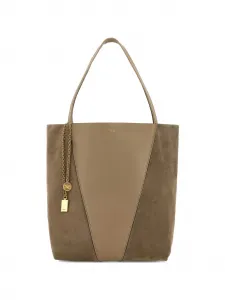 Сумка-тоут с панелями Chloe, бежевый
