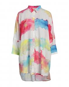 Рубашка 120% Lino, гранатовый