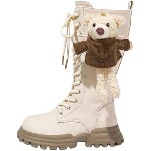 Детские кожаные ботинки для детей Snoffy, слоновая кость