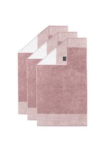 Полотенце гостевое Cawö Luxury Home, 3 штуки, 30x50 см, розовый