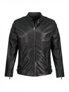 Кожаная куртка JP1880, черный