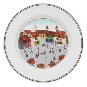 Тарелка обеденная Villeroy & Boch Design Naif Mehrfarbig, 27,1 см, белый