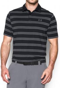 Under Armour мужская футболка-поло Groove Stripe, Black (001)/Graphite