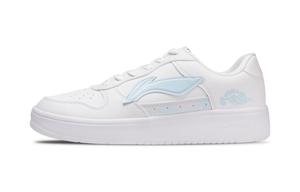 LINING Понтонные лодки устойчивые к истиранию дышащие низкие скейтборд кроссовки Unisex White