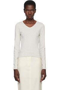 Длинный рукав футболка Jill Flore Flore, серый