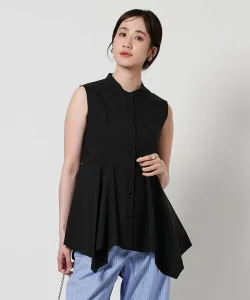 Блузка без рукавов с баской United Arrows, цвет Black