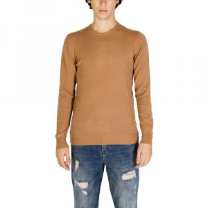 Коричневый свитер из полиэстера Gianni Lupo