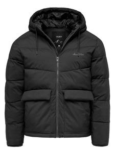 Зимняя куртка с капюшоном черного цвета Humy